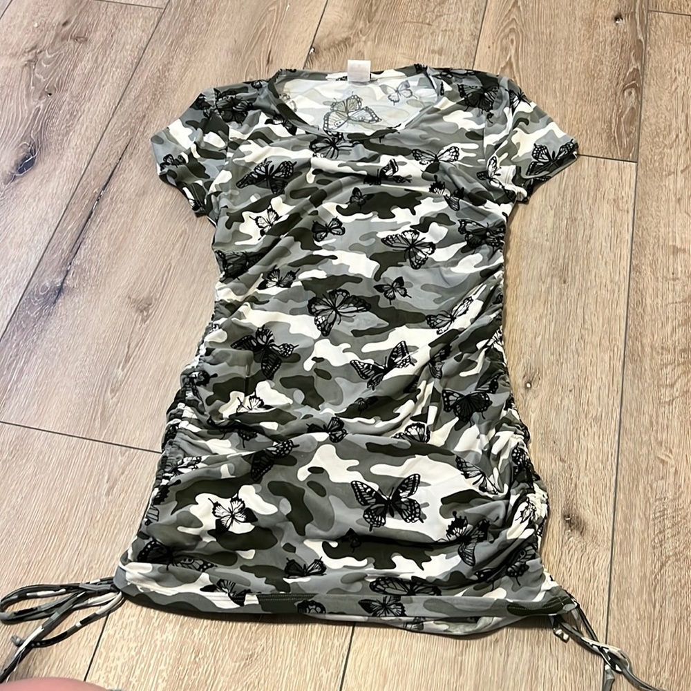 Butterfly body con dress